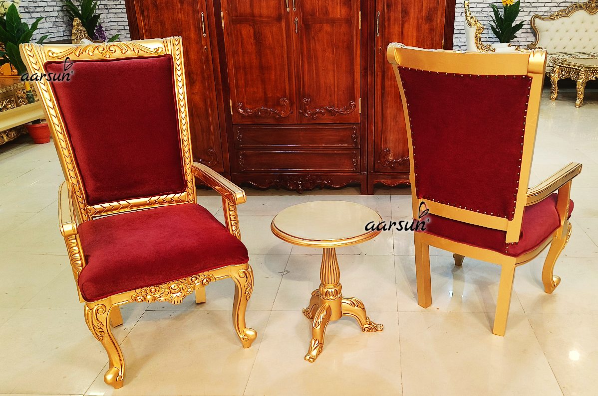 Amazing Bedroom Chairs Set with Round Table view 8