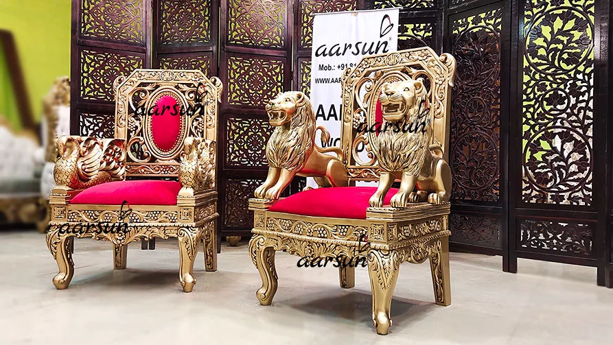 King & Queen Royal Chair Set view 4
