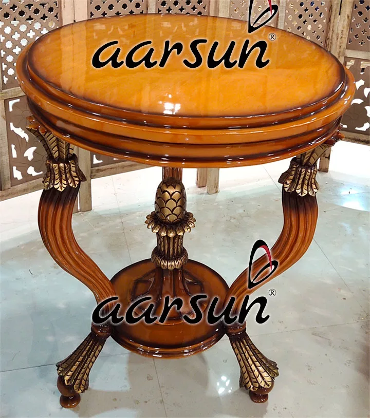 Latest High Back Accent chair with Side Table view 5