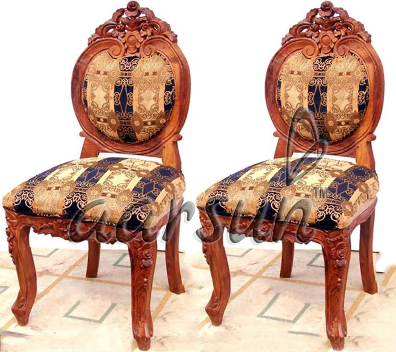 Natural Finish Dining chair view 5