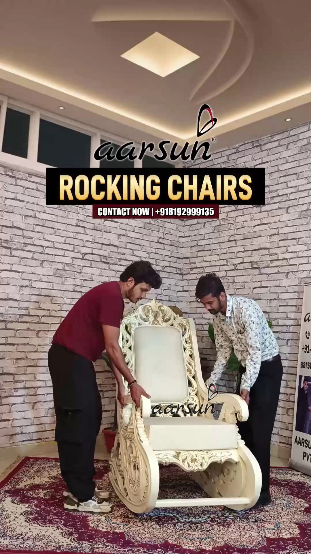 Rocking Chair in Teak Wood view 4