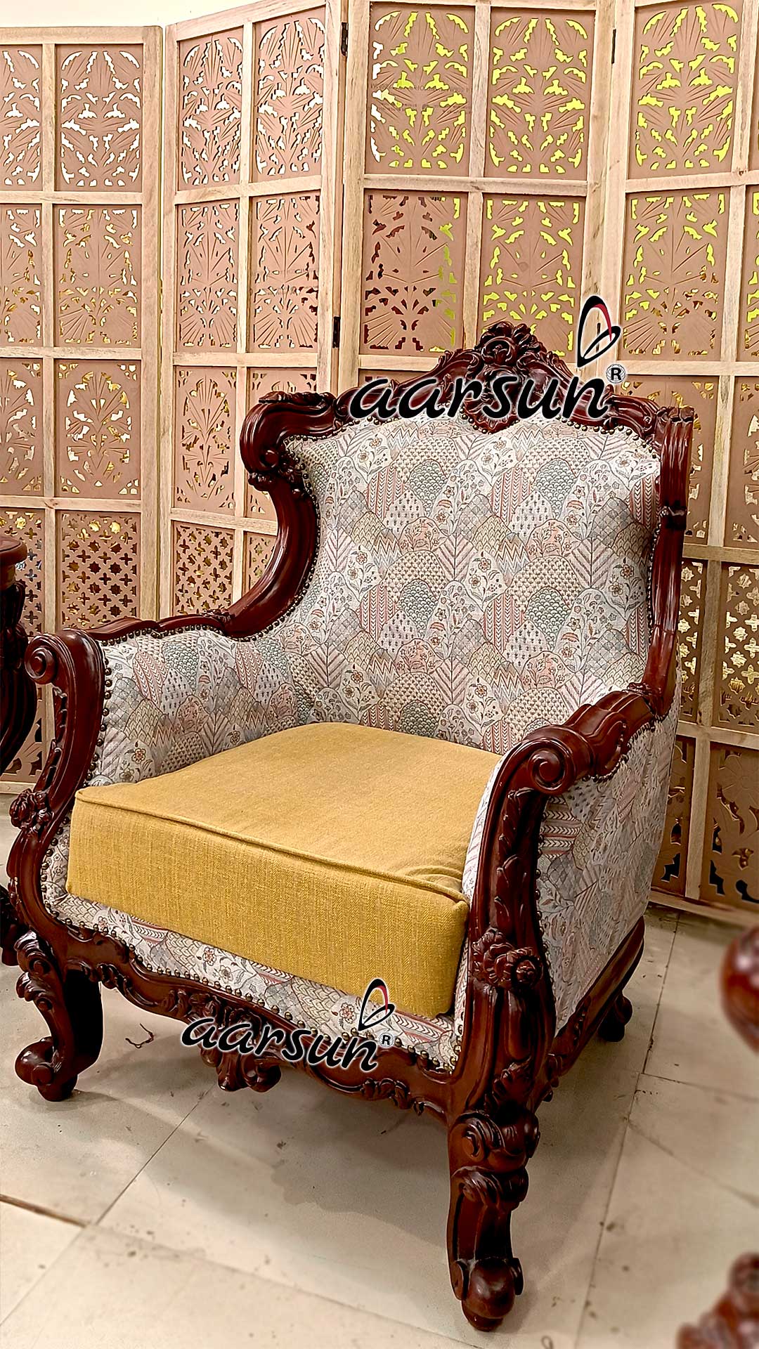 Royal Chair Design in Teak view 6