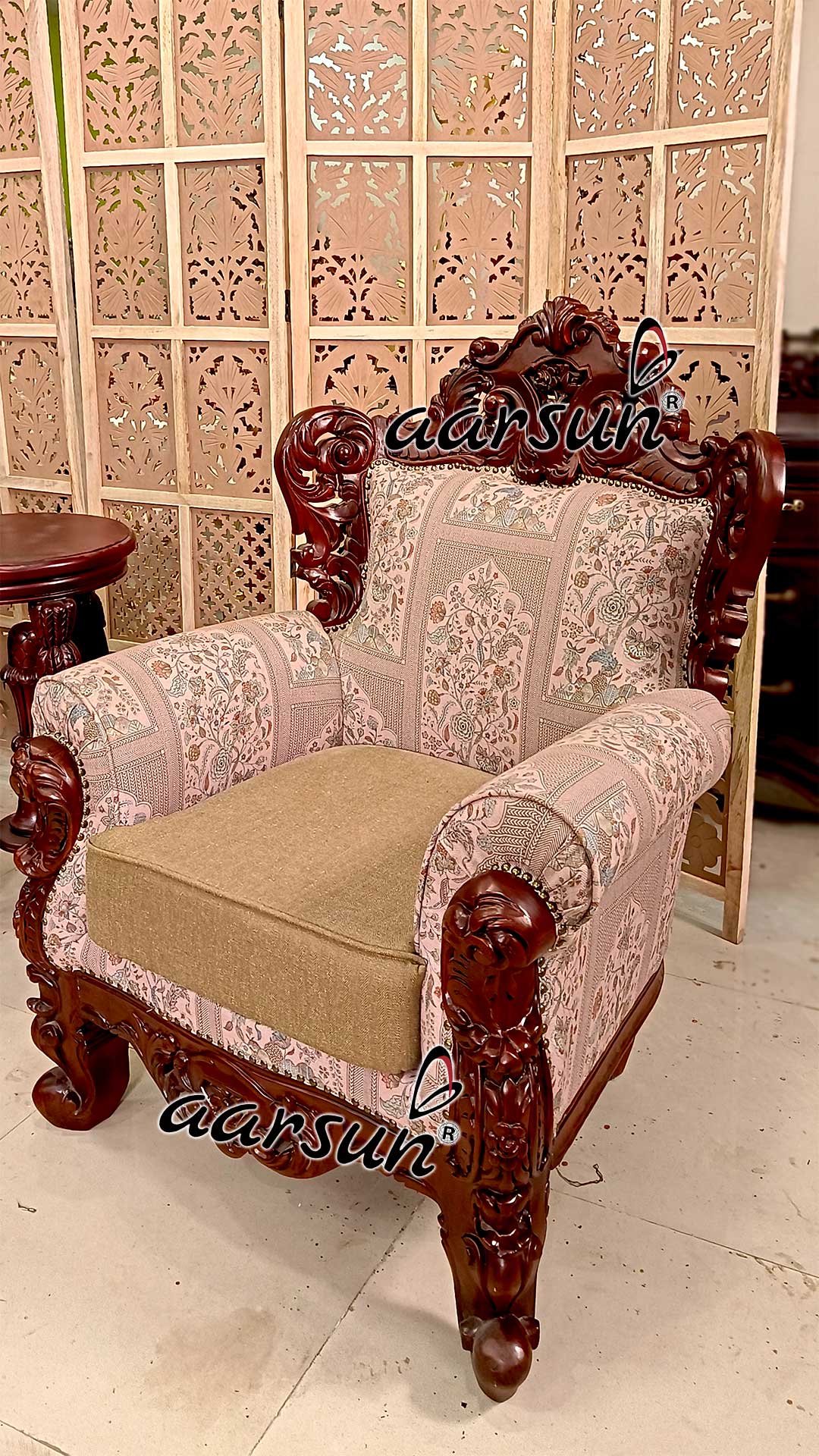 Royal Room Chair in Teak Wood view 4