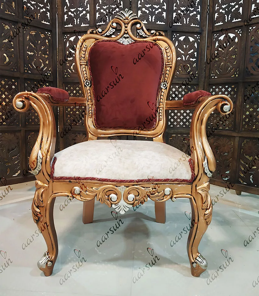 Traditional Italian Style Arm Chair view 5