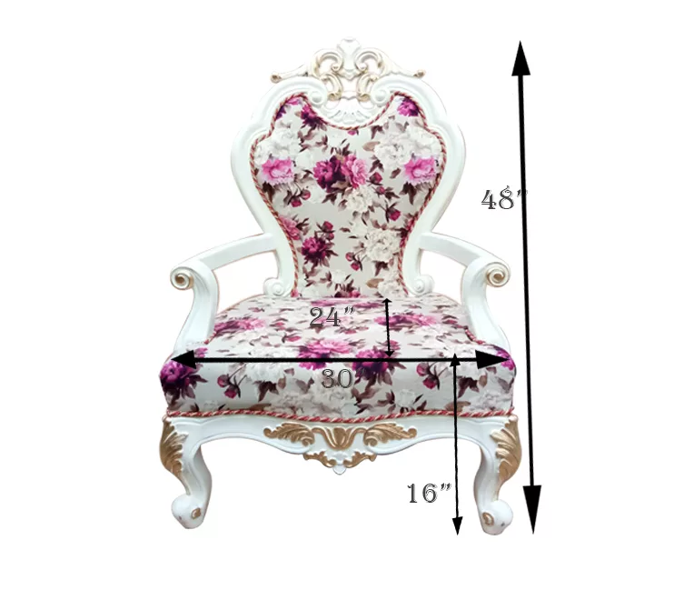 Wooden Accent Chair view 7