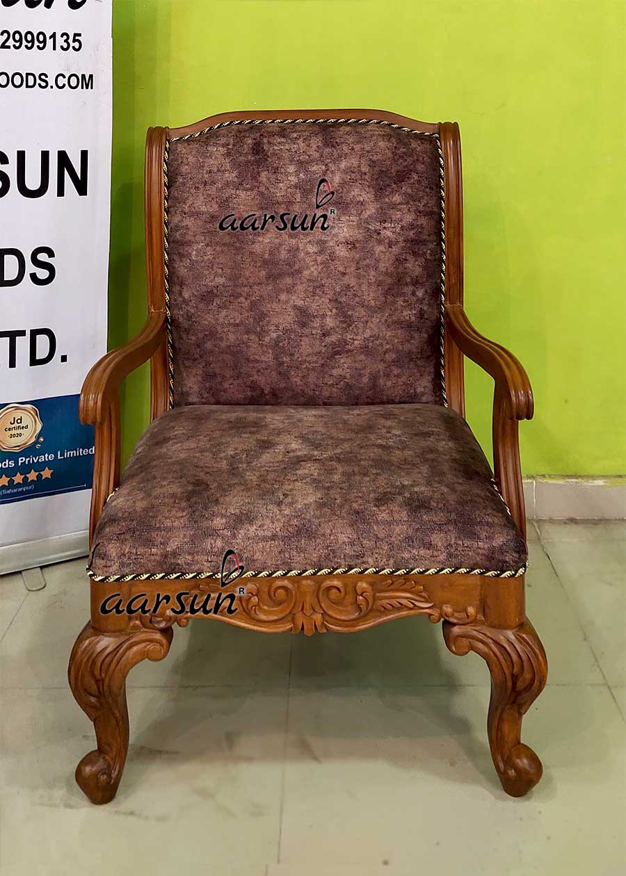 Wooden Stylish Bedroom Chair view 5